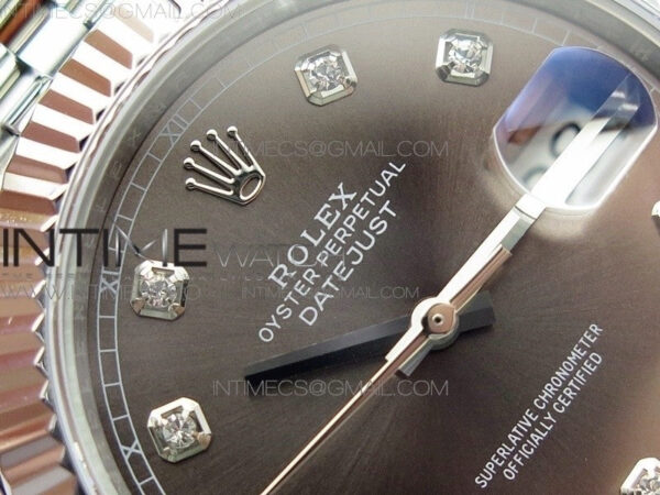 DateJust 41 126334 SS BP 1:1 Best Edition New Version Gray Crystals Markers Dial on Jubilee Bracelet – Bild 7