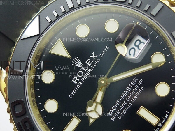 Yacht-Master 126658 YG VSF 1:1 Best Edition Black Ceramic Bezel on Oysterflex Strap VS3235 – Bild 7