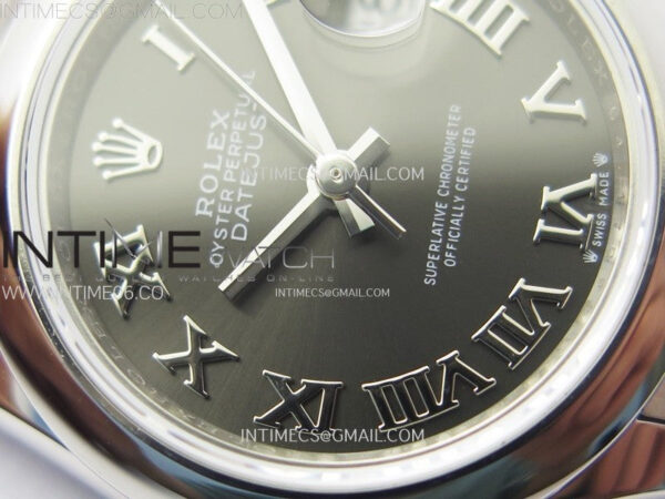 Datejust 28mm 279166 Smooth Bezel SS APSF Best Edition Gray Dial Roman Markers on SS Jubilee Bracelet NH05 – Bild 7