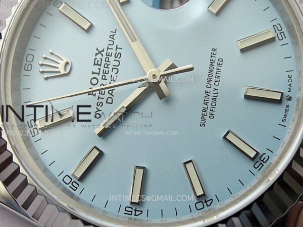 DateJust 41 126334 SS BP 1:1 Best Edition Ice Blue Dial on Jubilee Bracelet – Bild 7