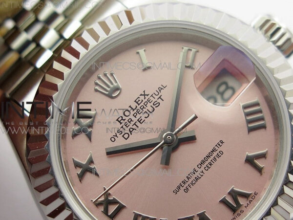 Datejust 28mm 279174 SS BP Best Edition Pink Roman Markers Dial on SS Jubilee Bracelet ETA2671 – Bild 7