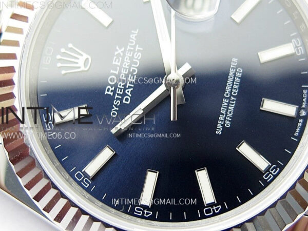 DateJust 41mm 126334 904 SS ARF 1:1 Best Edition Blue Dial Sticks Markers on Jubilee Bracelet SH3235 – Bild 7
