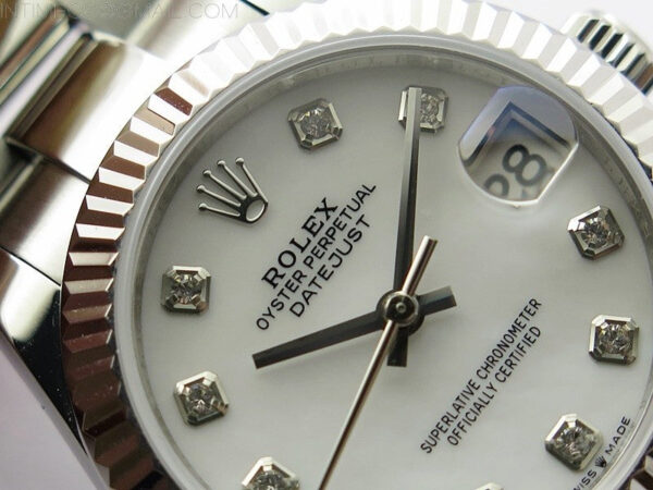 Datejust 31mm 278273 SS BP Best Edition White MOP Crystal Markers Dial on Oyster Bracelet – Bild 7