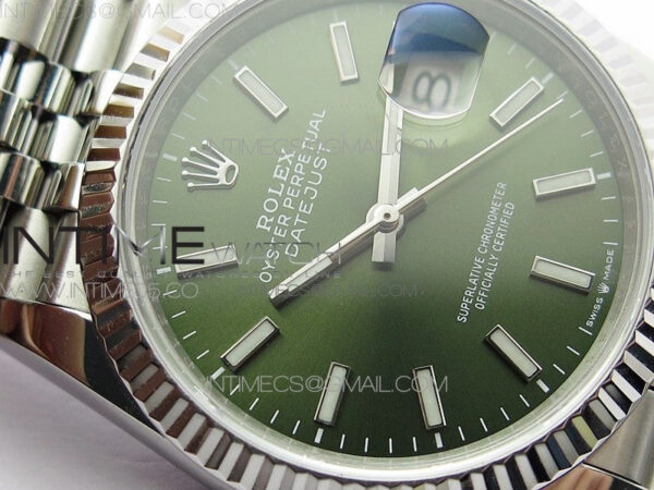 Datejust 36mm 116231 SS BP 1:1 Best Edition Green Dial Stick Markers On SS Jubilee Bracelet A2824 – Bild 8