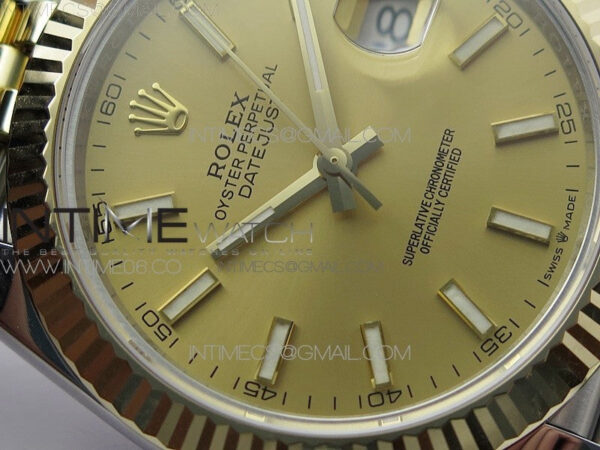 DateJust 41 126333 Wrapped SS/YG 3AF 1:1 Best Edition YG Lumed Dial on Wrapped SS/YG Jubilee Bracelet A3235 – Bild 7