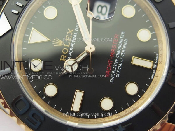 Yacht-Master 126655 RG VSF 1:1 Best Edition Black Ceramic Bezel on Oysterflex Rubber Strap VS3235 – Bild 7