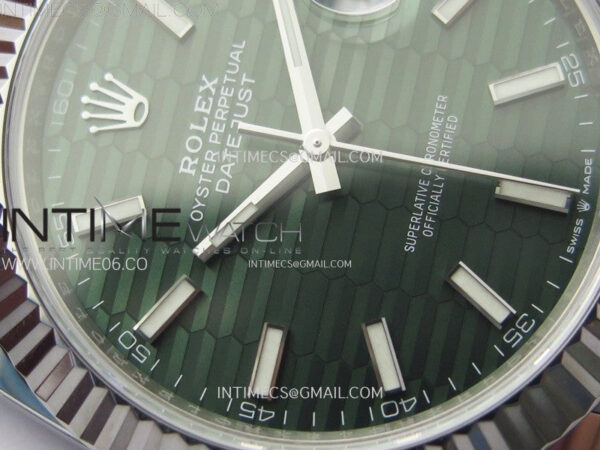 DateJust 41 126334 904L Steel NTF 1:1 Best Edition Green Fluted Dial on Jubilee Bracelet VR3235 – Bild 7