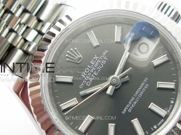 Datejust 28mm 279179 SS APSF Best Edition Gray Dial Sticks Markers on SS Jubilee Bracelet NH05 – Bild 7