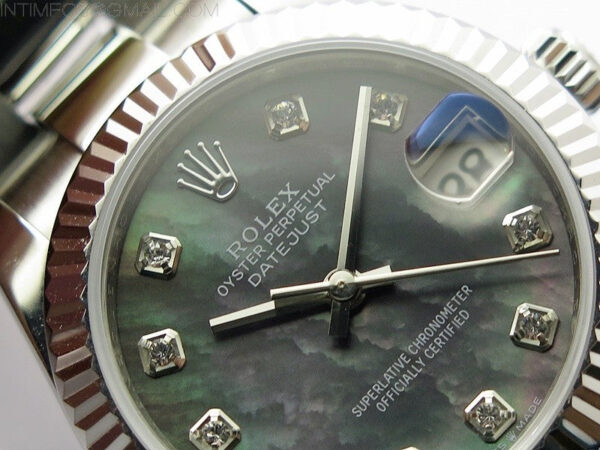Datejust 31mm 278273 SS BP Best Edition Black MOP Crystal Markers Dial on Oyster Bracelet – Bild 7