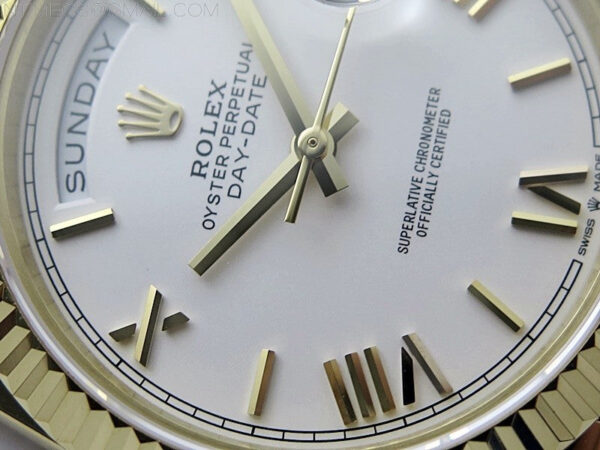 Day Date 40mm 228238 Gain Weight YG/tungsten APSF 1:1 Best Edition White Dial Roman Markers on YG President Bracelet A2836 – Bild 7