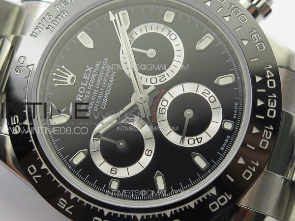 Daytona 116500LN APSF Black Dial Sticks Markers On SS BraceletSlim A7750 – Bild 7