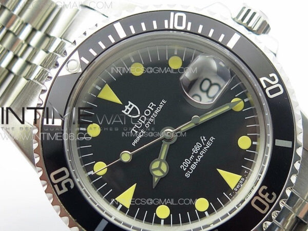 Vintage Submariner 1680 SS B12 Best Edition Black Dial on Jubilee Bracelet A2836 (Style1) – Bild 8