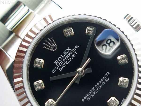 Datejust 31mm 278273 SS BP Best Edition Black Crystal Markers Dial on Oyster Bracelet – Bild 6