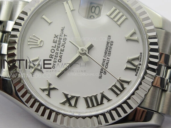 DateJust 31mm 178271 SS APSF Best Edition White Dial Roman Markers on Jubilee Bracelet A2824 – Bild 7