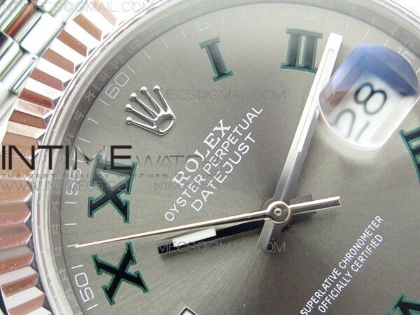 DateJust 41 126334 SS BP 1:1 Best Edition New Version Gray Style01 Roman Markers Dial on Jubilee Bracelet – Bild 7