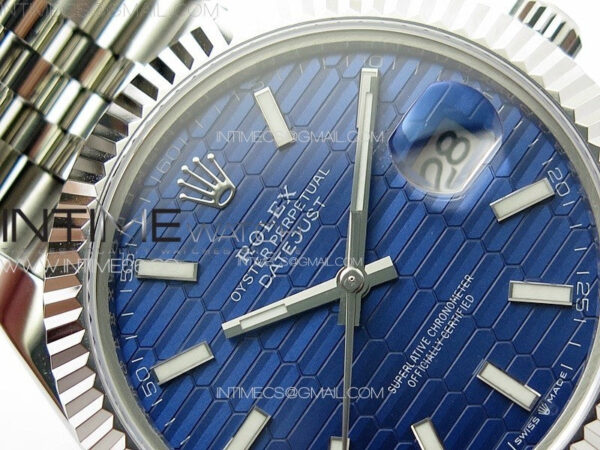 DateJust 41MM 126334 SS APSF 1:1 Best Edition Blue Fluted Dial on SS Jubilee Bracelet SA3235 – Bild 6