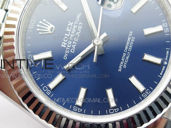 DateJust 41 126334 904L SS VSF 1:1 Best Edition Blue Dial on Jubilee Bracelet VS3235 – Bild 7