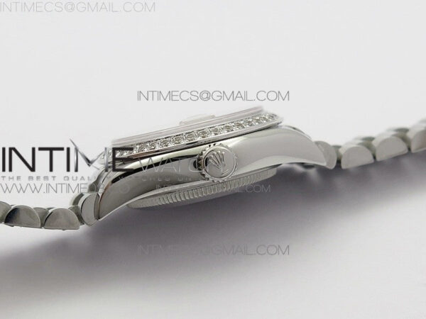 DateJust 28mm SS Diamond Bezel BP Best Edition Silver Dial on SS Bracelet ETA2671 – Bild 7