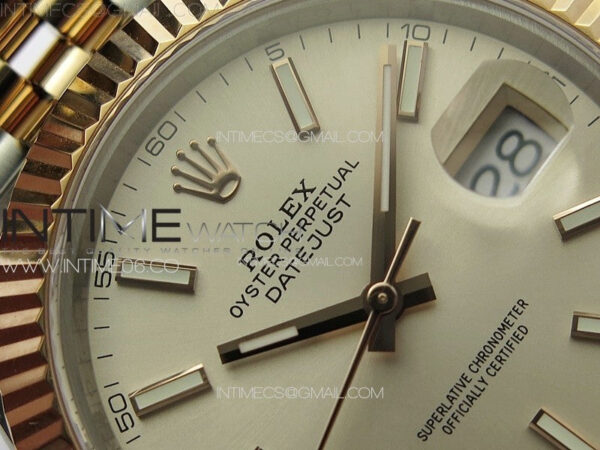 DateJust 41 126331 904L SS/RG GMF 1:1 Best Edition Silver Dial on Jubilee Bracelet VR3235 – Bild 7