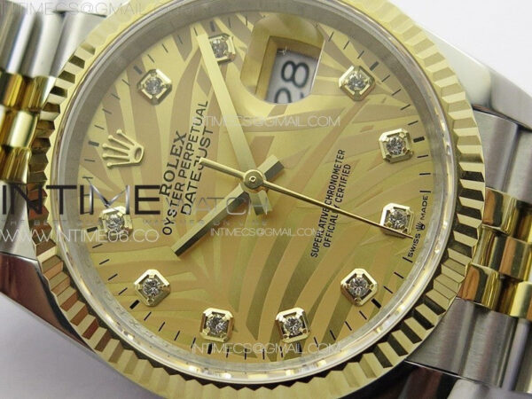 DateJust 36 SS/YG 126234 JDF 1:1 Best Edition New YG Dial on Jubilee SS/YG Bracelet – Bild 7