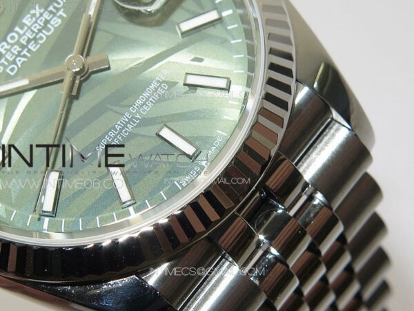 DateJust 36 SS 126234 VSF 1:1 Best Edition 904L Steel Green Leaf Dial on Jubilee Bracelet VS3235 – Bild 8