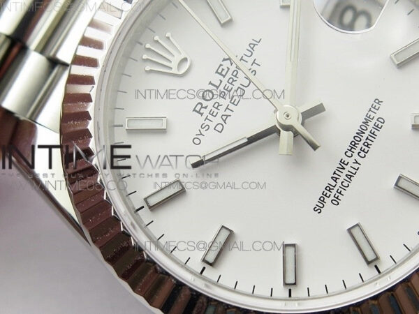 Datejust 31mm 278275 SS BP Best Edition White Stick Markers Dial on SS President Bracelet – Bild 7