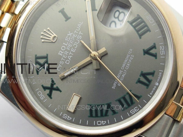 DateJust 36 SS/RG 126201 BP 1:1 Best Edition Gray Dial on Jubilee Bracelet – Bild 7
