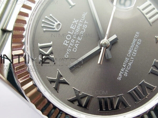 Datejust 31mm 278275 SS BP Best Edition Gray Roman Markers Dial on SS President Bracelet – Bild 7