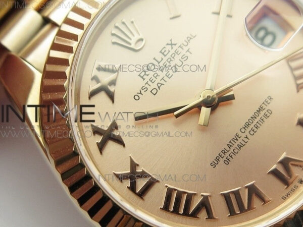 Datejust 31mm 278275 RG BP Best Edition RG Roman Markers Dial on RG President Bracelet – Bild 7