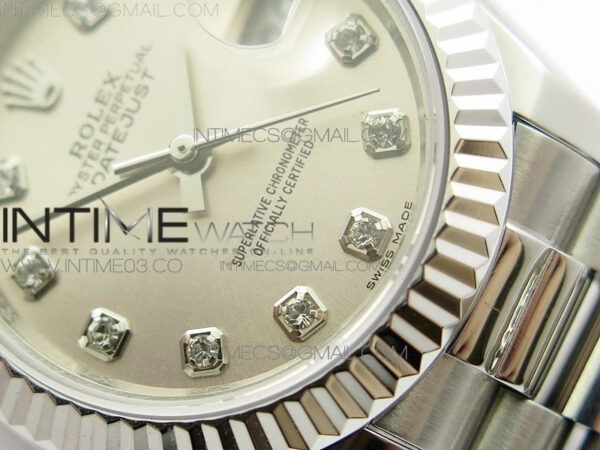 DateJust 28mm SS BP Best Edition Silver Dial on SS Bracelet ETA2671 – Bild 7
