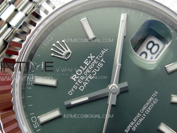 DateJust 41 126334 904L SS VSF 1:1 Best Edition Green Dial on Jubilee Bracelet VS3235 – Bild 7
