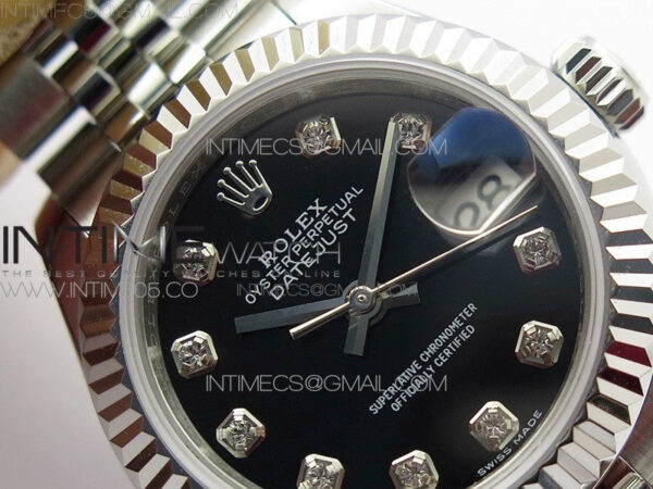 Datejust 28mm 279174 SS BP Best Edition Black Crystal Markers Dial on SS Jubilee Bracelet ETA2671 – Bild 7