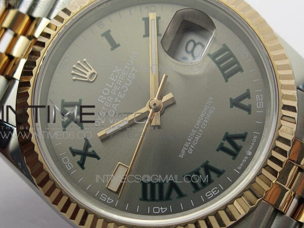 DateJust 36 SS/RG 126231 BP 1:1 Best Edition Gray Dial on Jubilee Bracelet – Bild 7