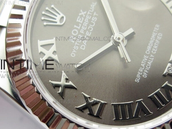 Datejust 31mm 278275 SS BP Best Edition Gray Roman Markers Dial(@6 Crystal Makrer) on SS President Bracelet – Bild 7