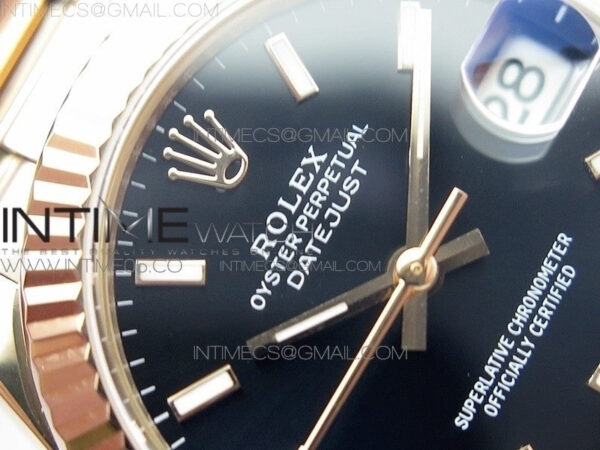 Datejust 31mm 278275 RG BP Best Edition Black Sticks Markers Dial on RG President Bracelet – Bild 7