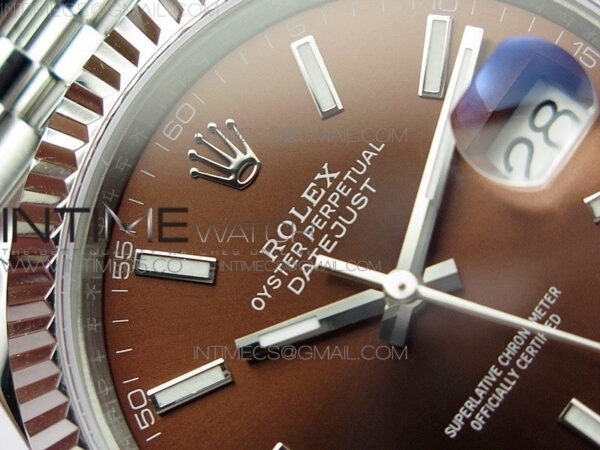 DateJust 41 126334 SS BP 1:1 Best Edition New Version Brown Dial on Jubilee Bracelet – Bild 7