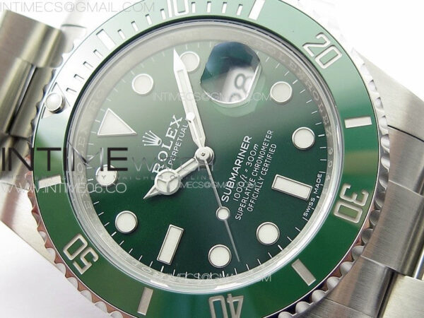 Submariner 116610LV 904L SS Case Best Edition Green Dial On 904L Bracelet ZZF V3 – Bild 6