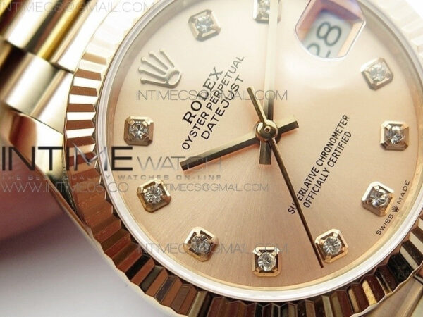 Datejust 31mm 278275 RG BP Best Edition RG Crystal Markers Dial on RG President Bracelet – Bild 7
