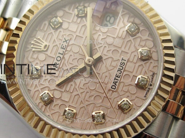 DateJust 31mm 178271 SS/RG APSF Best Edition RG Jubilee Dial Crystal Markers on Jubilee Bracelet A2824 – Bild 7