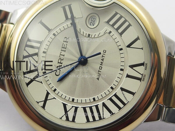 Ballon Bleu 42mm SS/RG K3F 1:1 Best Edition White Texture Dial on SS Bracelet A2824 – Bild 7