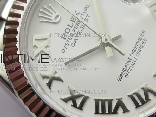 Datejust 31mm 278275 SS BP Best Edition White Roman Markers Dial on SS President Bracelet – Bild 7