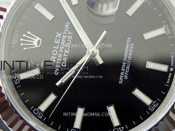 DateJust 41mm 126334 904 SS ARF 1:1 Best Edition Black Dial Sticks Markers on Jubilee Bracelet SH3235 – Bild 7