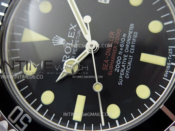 Vintage Sea Dweller Red 1665 JKF Best Edition Double A2836 – Bild 7