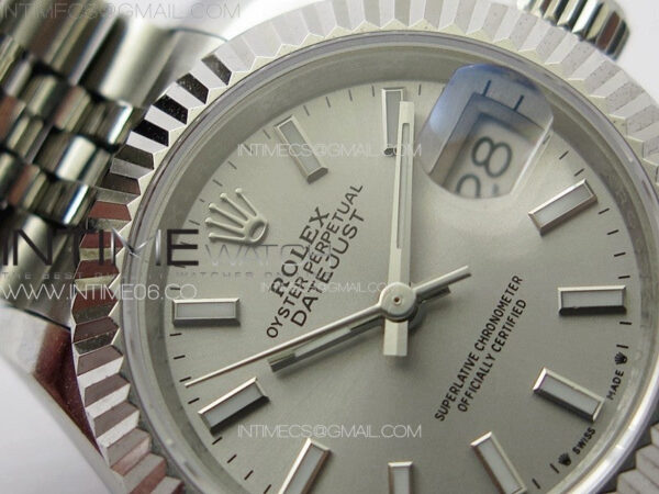 Datejust 28mm 279179 SS APSF Best Edition Silver Dial Sticks Markers on SS Jubilee Bracelet NH05 – Bild 6