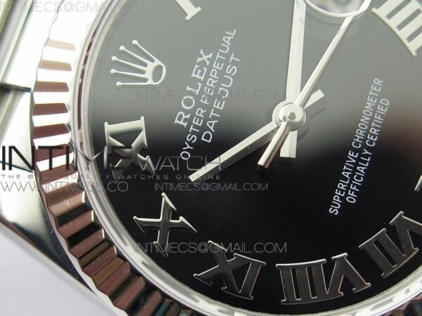Datejust 31mm 278275 SS BP Best Edition Black Roman Markers Dial on SS President Bracelet – Bild 7