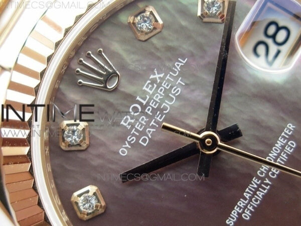 Datejust 31mm 278275 RG BP Best Edition MOP Gray Crystal Markers Dial on RG President Bracelet – Bild 7