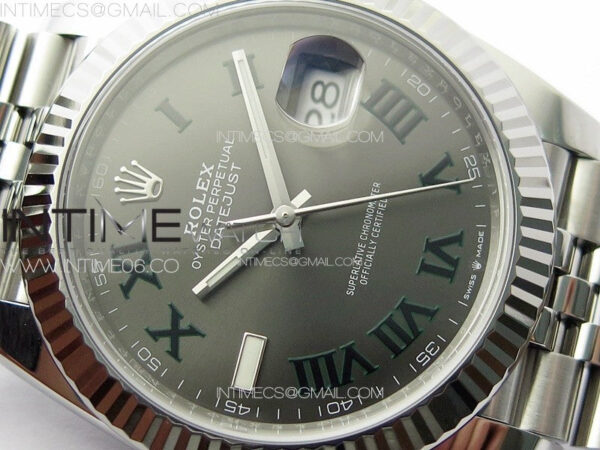 DateJust 41 126334 Clean 1:1 Best Edition 904L Steel Gray Roman Dial on Jubilee Bracelet VR3235 – Bild 7