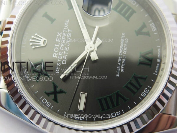 DateJust 36 SS 126234 VSF 1:1 Best Edition 904L Steel Gray Dial Roman Markers on Jubilee Bracelet VS3235 – Bild 7