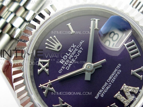Datejust 28mm 279179 SS APSF Best Edition Blue Dial Roman Markers on SS Jubilee Bracelet NH05 – Bild 7