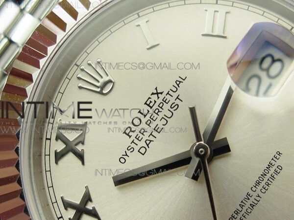 DateJust 41 126334 SS BP 1:1 Best Edition New Version Silver Roman Markers Dial on Jubilee Bracelet – Bild 7